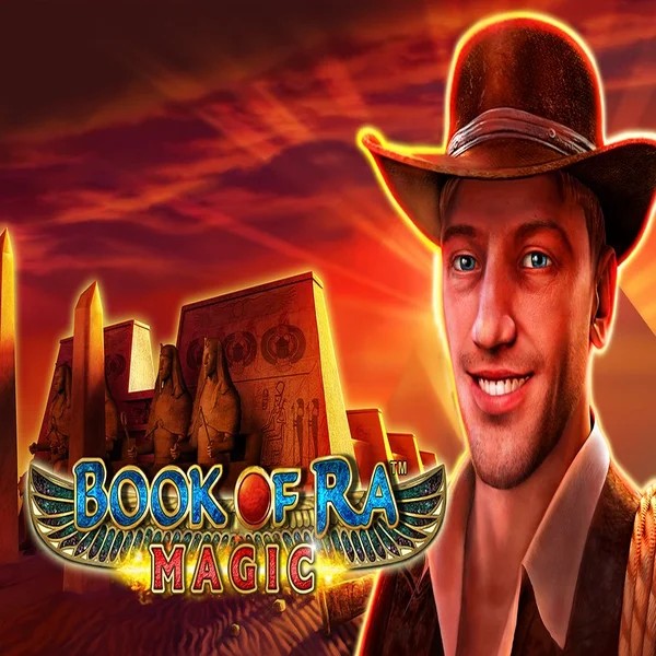 Book of Ra Magic slot visual from Greentube available on spinfincasino.eu.com