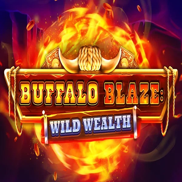 Buffalo Blaze Wild Wealth logo by OctoPlay Spinfin Casino