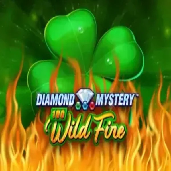 Diamond Mystery 100 Wild Fire slot visual from Greentube available on spinfincasino.eu.com