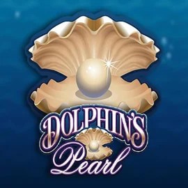 Dolphins Pearl online game logo by Novomatic on spinfincasino.eu.com