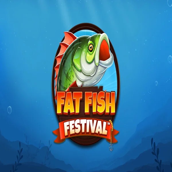 Fat Fish Festival slot logo by Wishbone Games at Spinfin Casino