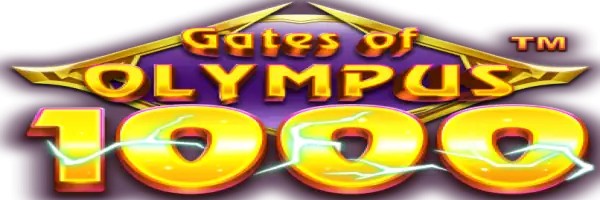 Gates of Olympus 1000 online game logo by Pragmatic Play on spinfincasino.eu.com