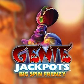 Official Jackpots logo: Genie Jackpots: Big Spin Frenzy by Blueprint Gaming at Spinfin Casino