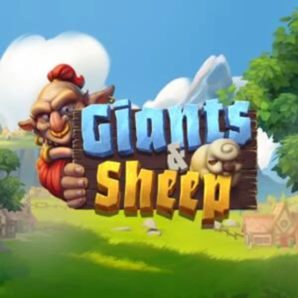 Giants and Sheep slot logo by Relax Gaming at Spinfin Casino