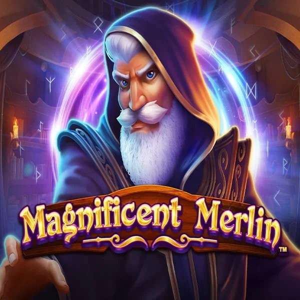 Magnificent Merlin by Greentube, showcased at spinfincasino.eu.com – game logo