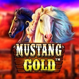 Mustang Gold online game logo by Pragmatic Play on spinfincasino.eu.com