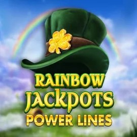 Rainbow Jackpots Power Lines logo – Jackpots by Red Tiger Gaming at Spinfin Casino