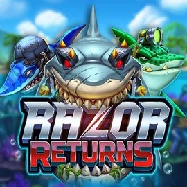 Razor Returns online game logo by Push Gaming on spinfincasino.eu.com