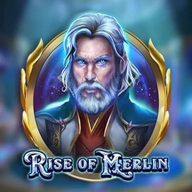 Slots logo of Rise of Merlin from Play'n GO at Spinfin Casino