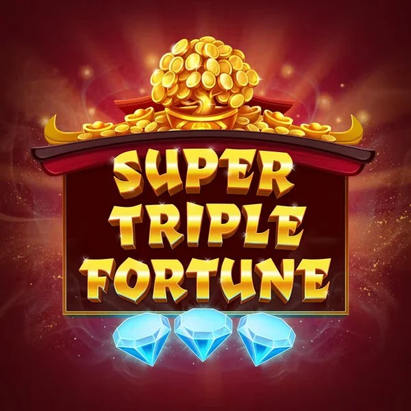 Super Triple Fortune online game logo by Greentube on spinfincasino.eu.com