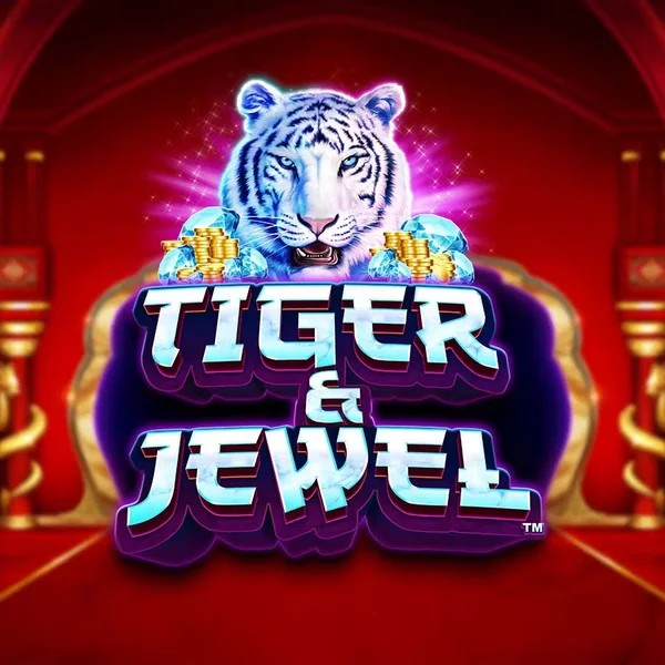 Slots logo of Tiger and Jewel from Greentube at Spinfin Casino